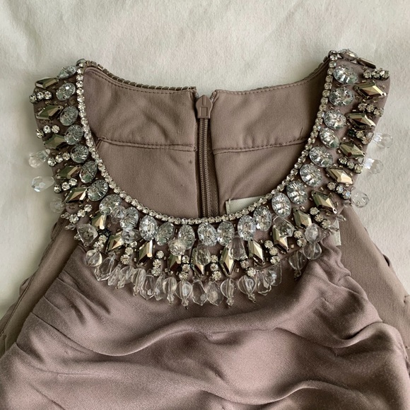 Beige David’s Bridal Dress, Worn Once - Picture 3 of 4